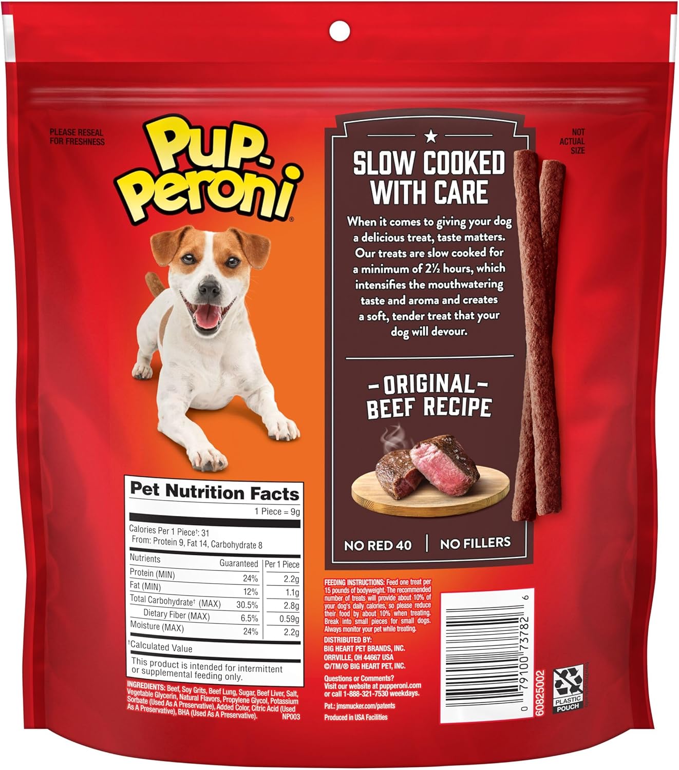 Pup-Peroni Dog Treats, Original Beef Flavor, 38 Ounce, Made with Real Beef