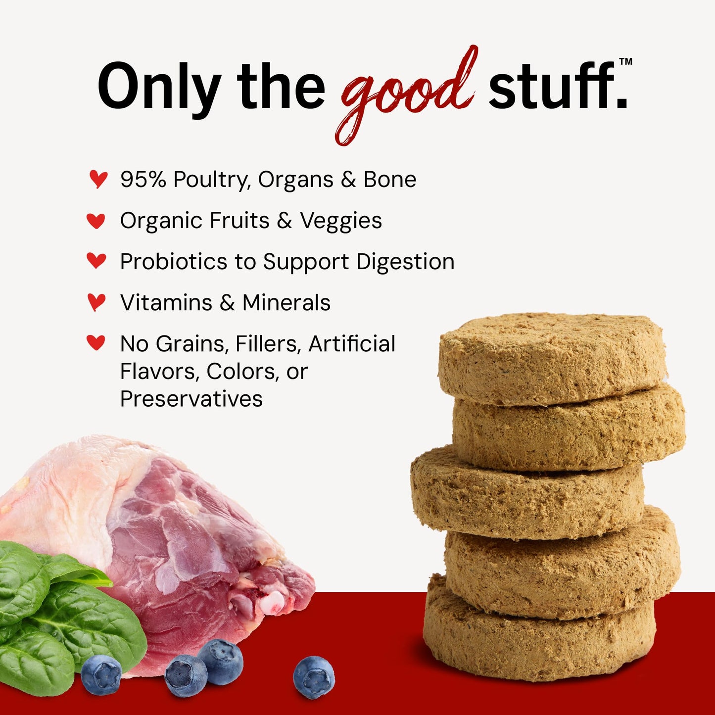 Stella & Chewy's Freeze-Dried Raw Dinner Patties - Dandy Lamb Recipe - High Protein Grain-Free Puppy & Dog Food - Perfect For Picky Eaters - 5.5 oz