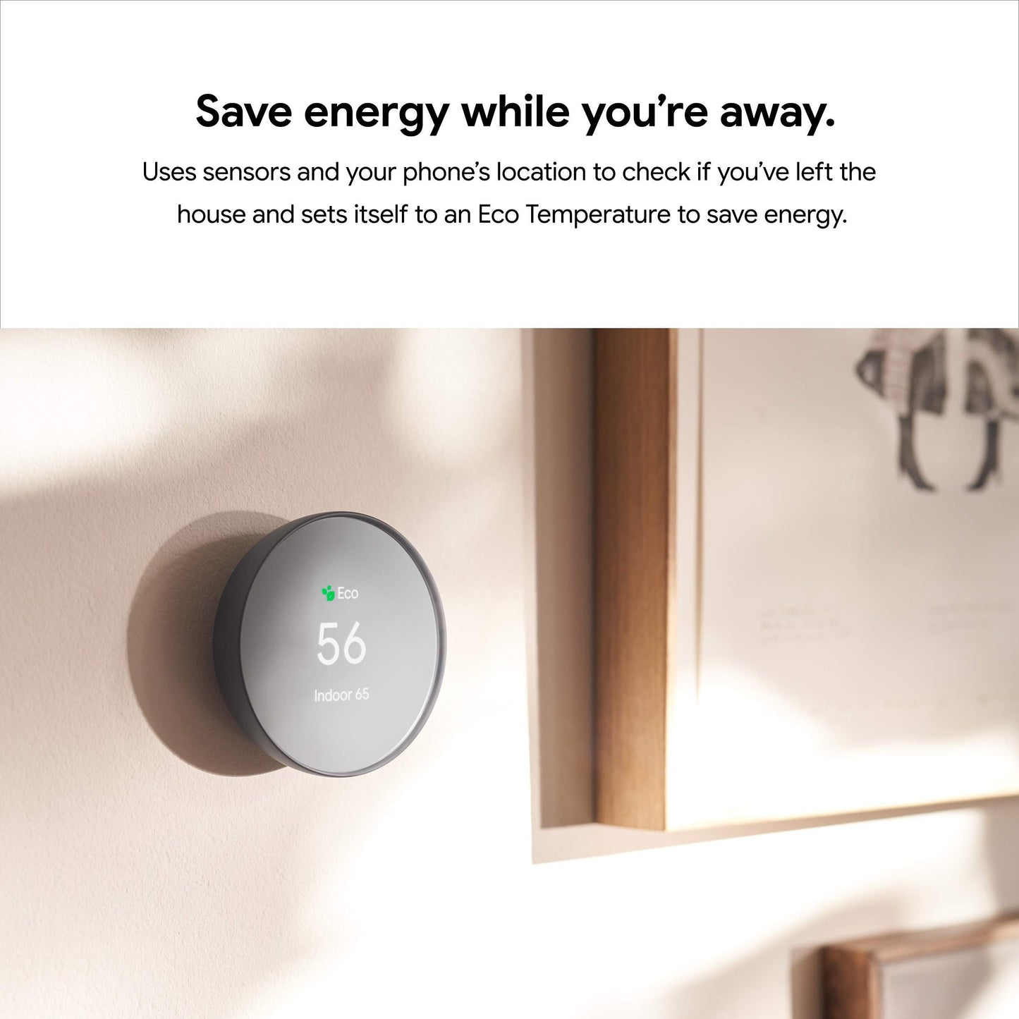 Google Nest Thermostat - Smart Thermostat for Home - Programmable Wifi Thermostat - Snow
