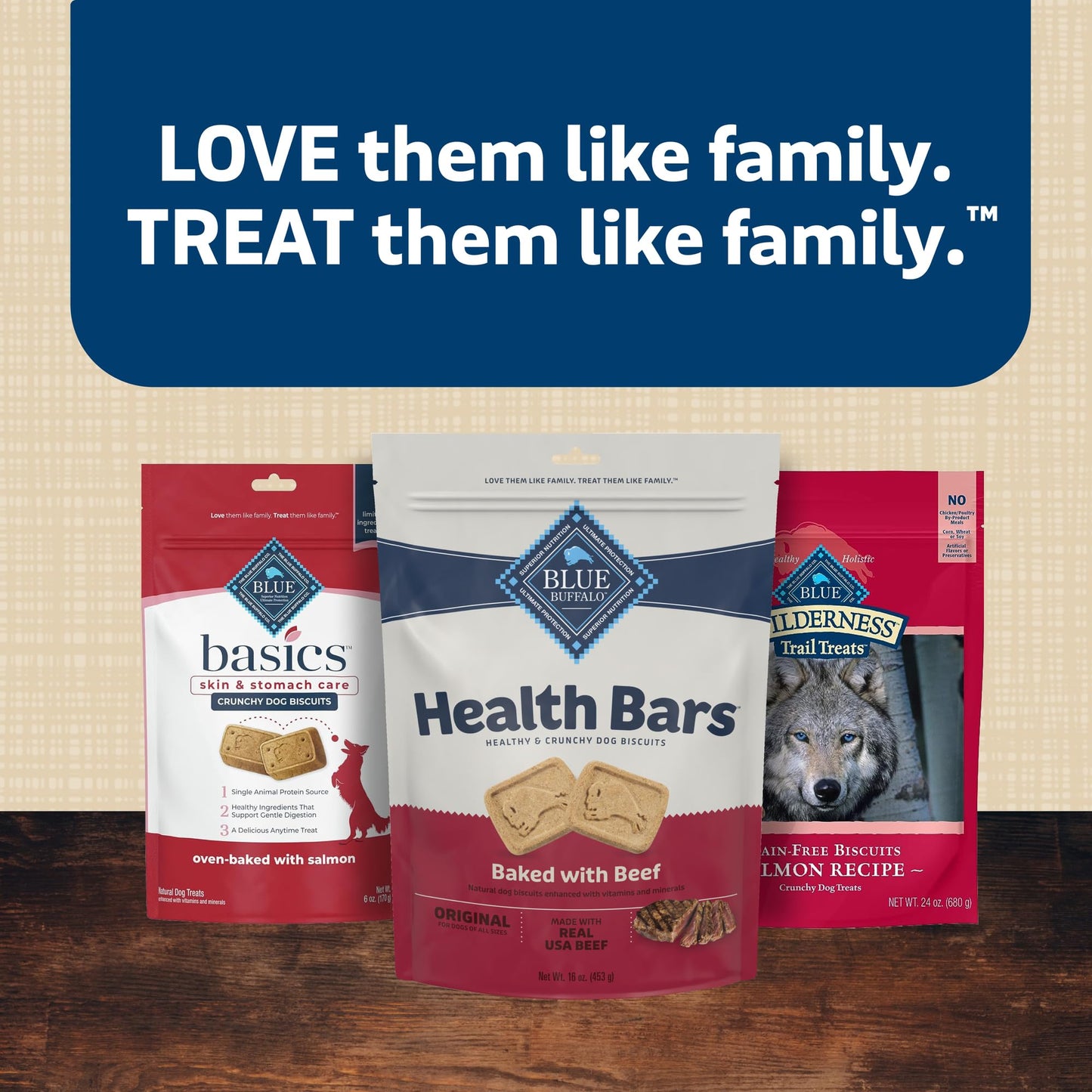 Blue Buffalo Health Bars Crunchy Dog Biscuits, Oven-Baked With Natural Ingredients, Pumpkin & Cinnamon, 16-oz Bag