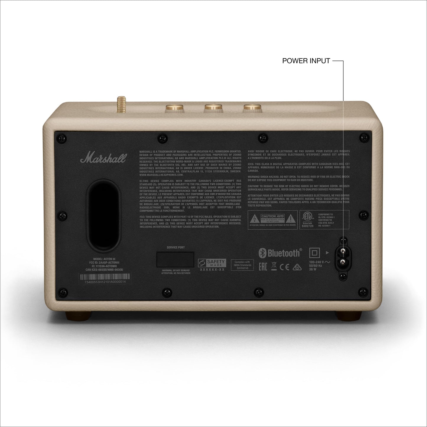 Marshall Acton III Bluetooth Home Speaker, Black