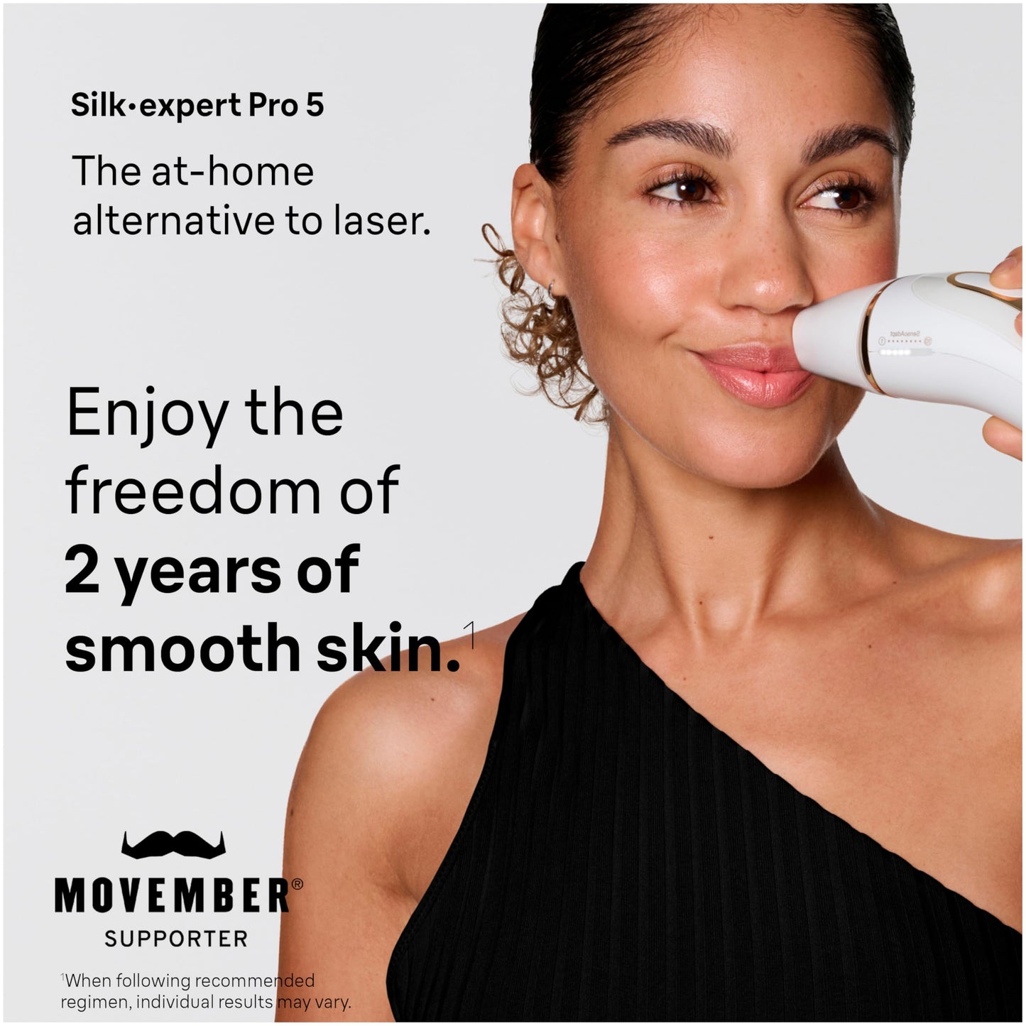 Braun IPL at Home Laser Hair Removal for Women and Men, Silk Expert Pro 5 PL5137 with Venus Swirl Razor, Permanent Visible Hair Reduction in Hair Regrowth for Body & Face, Corded, PL5137