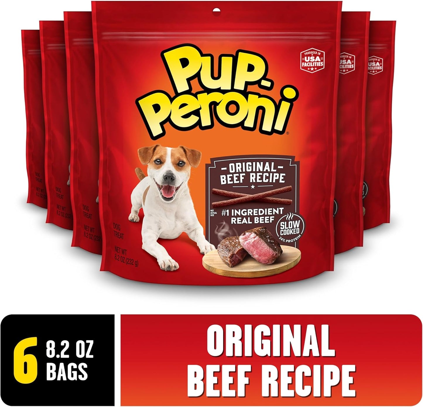 Pup-Peroni Dog Treats, Original Beef Flavor, 38 Ounce, Made with Real Beef