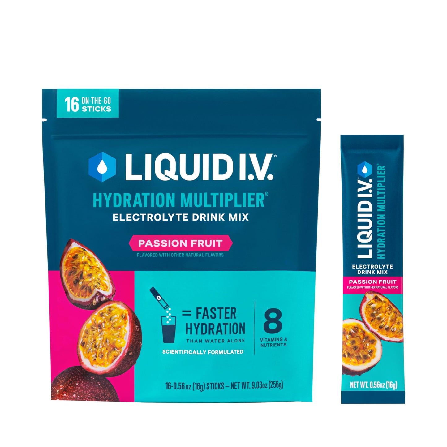Liquid I.V.® Hydration Multiplier - Cotton Candy | Electrolyte Powder Drink Mix | 1 Pack (16 Servings)
