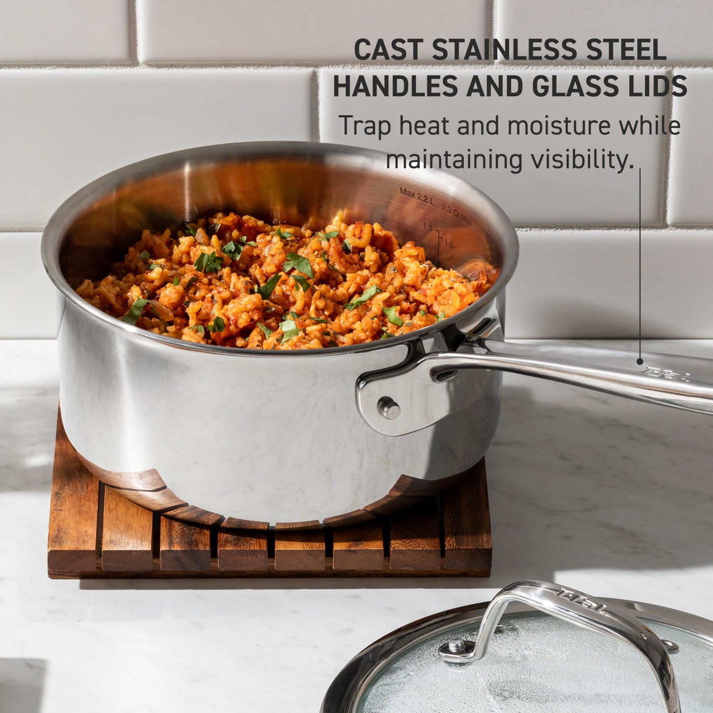 T-Fal Ultimate Hard Anodized Nonstick Cookware Set 17 Piece, Nonstick Pots and Pans Set with Fry Pan, Saucepans, Saute-Pan, Griddle, Dishwasher Safe, Black