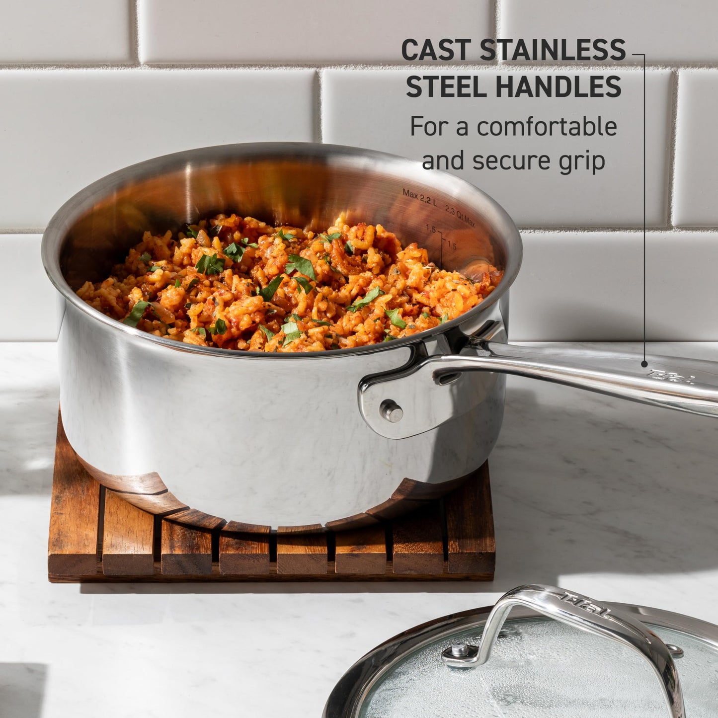 T-Fal Ultimate Hard Anodized Nonstick Cookware Set 17 Piece, Nonstick Pots and Pans Set with Fry Pan, Saucepans, Saute-Pan, Griddle, Dishwasher Safe, Black