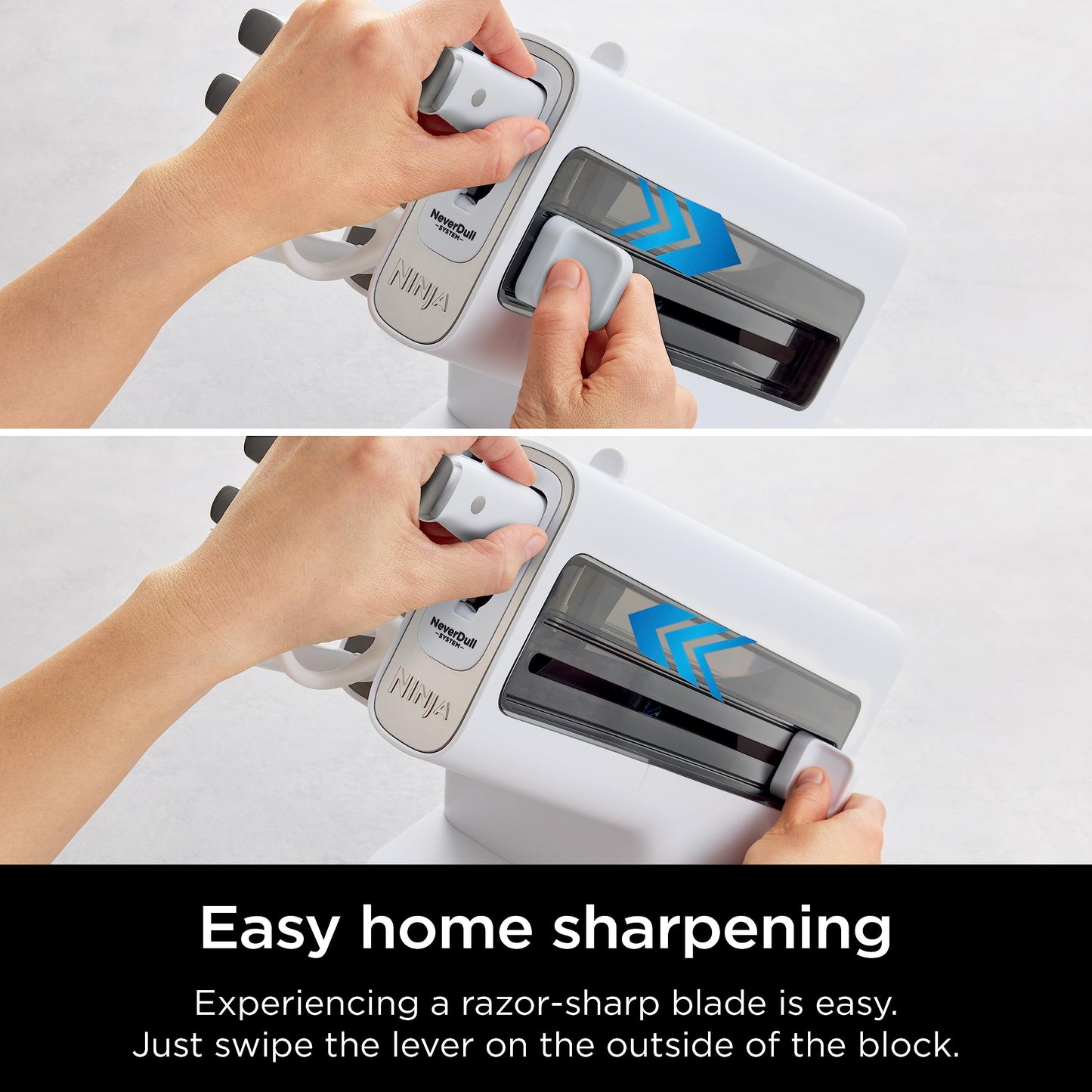 Ninja Knife Set, Knife Sharpener, Knife Block Set, Stainless Steel Knives, 14 Piece Set, Steak Knives, Chef Knives and More, Foodi NeverDull, Black, K32014