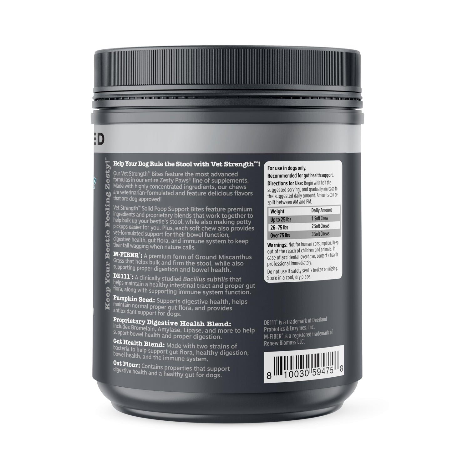 Zesty Paws Probiotics for Dogs - Digestive Enzymes for Gut Flora, Digestive Health, Diarrhea & Bowel Support - Clinically Studied DE111 - Dog Supplement Soft Chew for Pet Immune System - Pumpkin