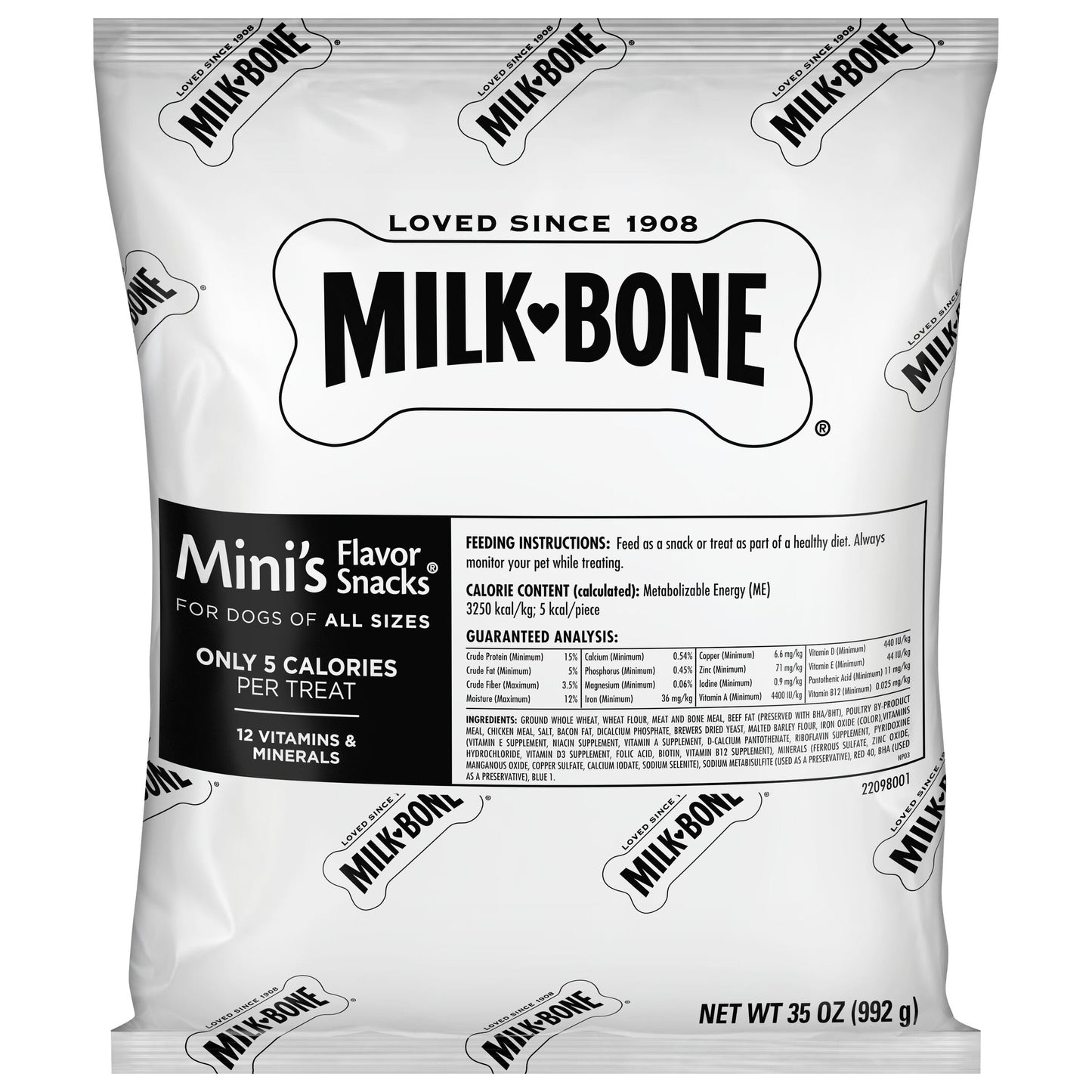 Milk-Bone Mini's Flavor Snacks Dog Treats, 36 Ounce