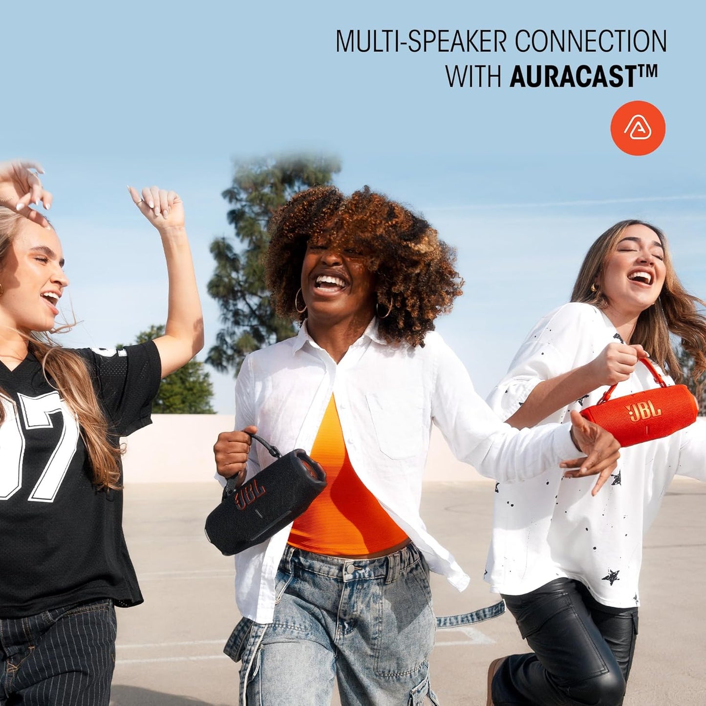 JBL Charge 6 - Portable Waterproof & Drop-Proof Bluetooth Speaker, Bold Pro Sound with AI Sound Boost, 28Hrs of Playtime, Built-in powerbank & Comes with a Sturdy/Removable Carrying Strap (Black)