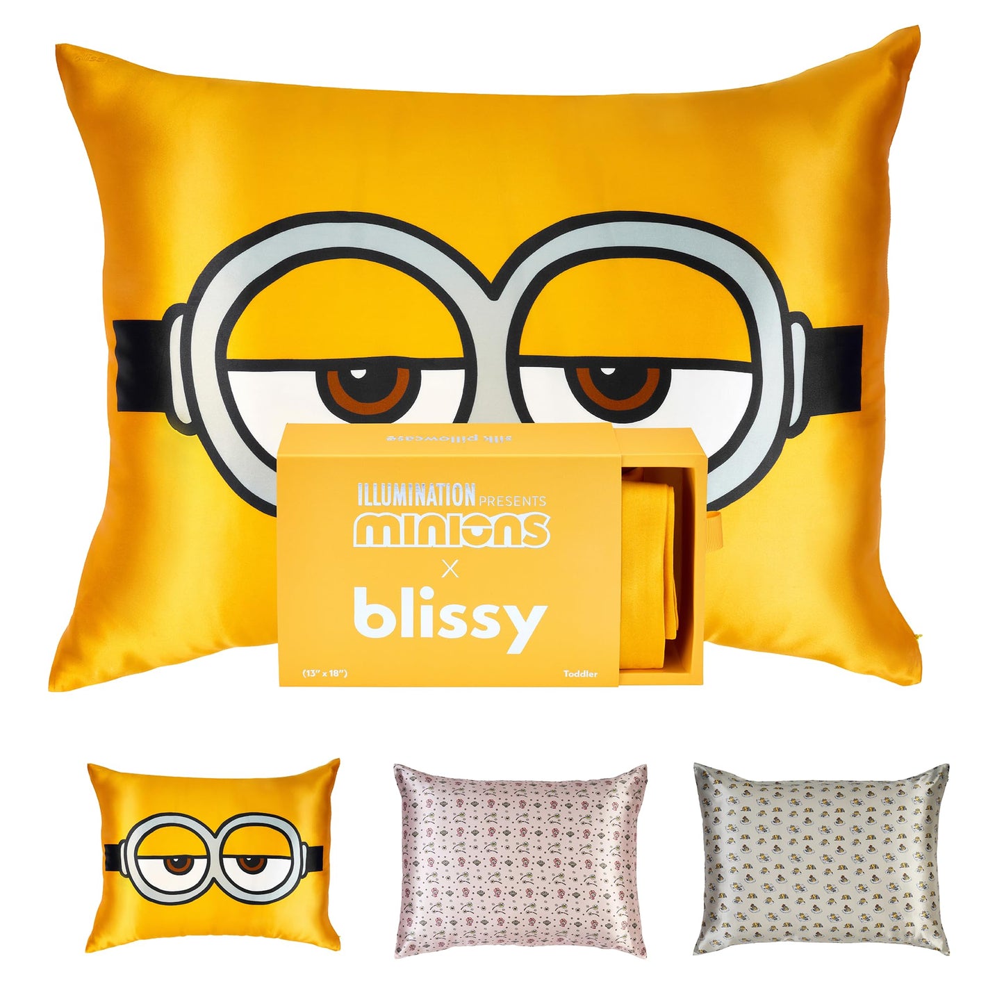 Blissy Silk Pillowcase - 100% Pure Mulberry Silk - 22 Momme 6A High-Grade Fibers - Silk Pillow Cover for Hair & Skin - Regular, Queen & King (Blissy White, Standard)