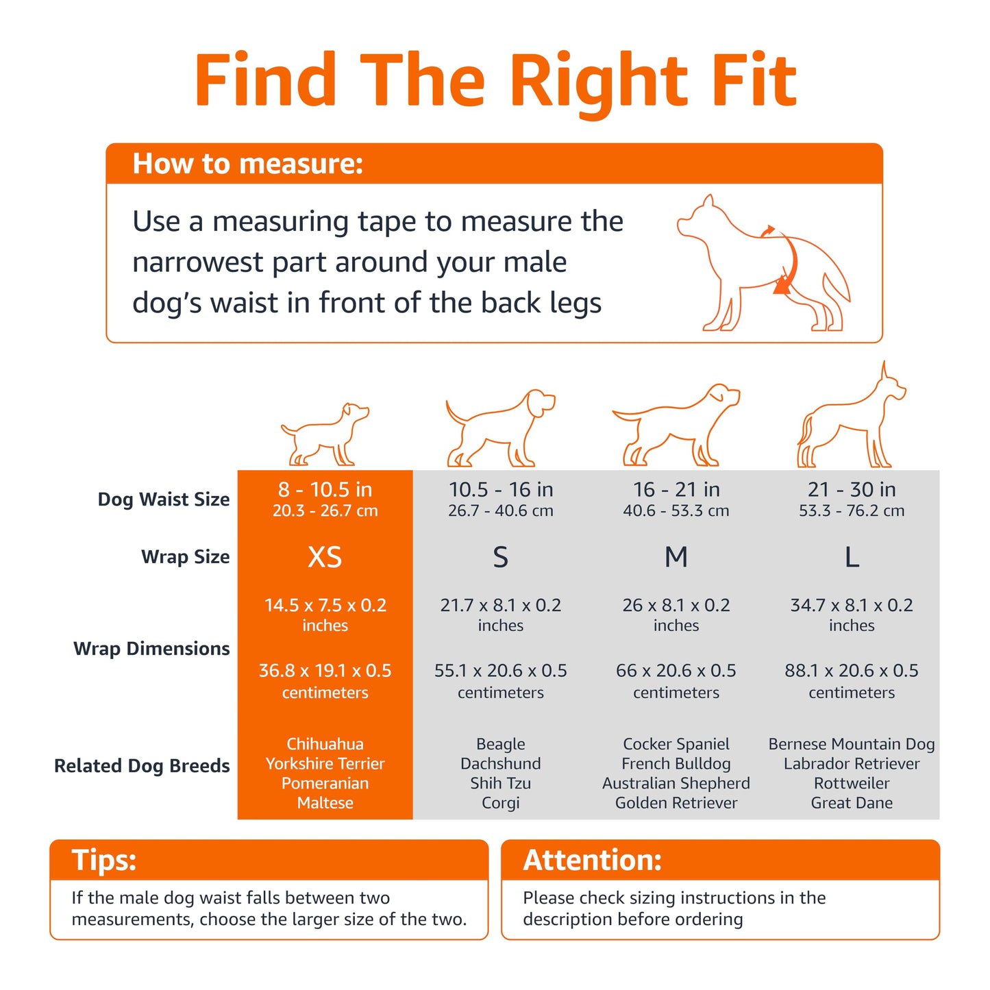 Amazon Basics Male Dog Diapers, 30 Count, Small, Ultra Absorbent Disposable Wrap with Secure Fit, Leakproof and Comfortable