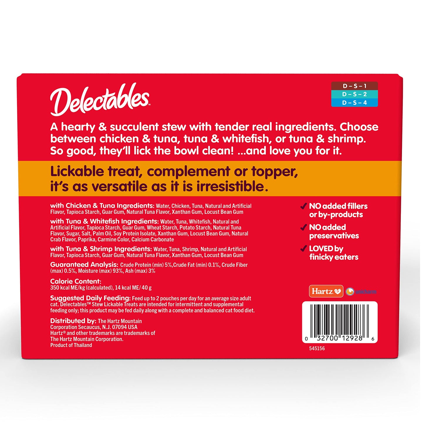 Hartz Delectables Stew Lickable Wet Cat Treats for Adult & Senior Cats, Variety Pack, 1.4 Ounce (Pack of 12)