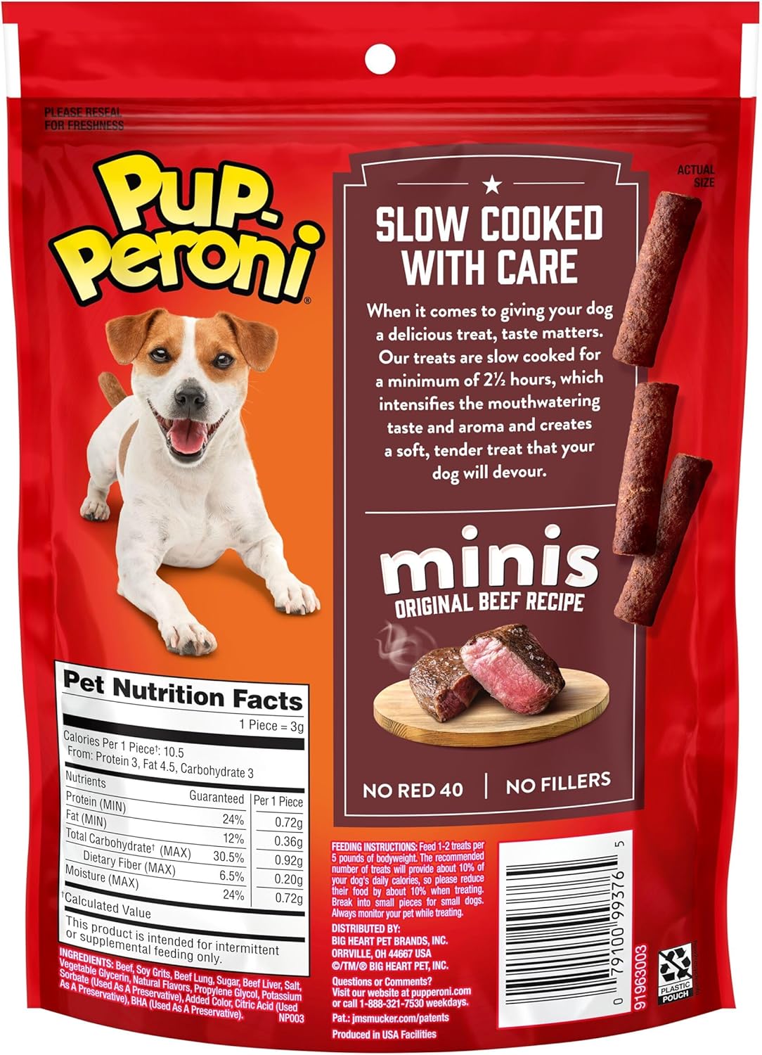 Pup-Peroni Dog Treats, Original Beef Flavor, 38 Ounce, Made with Real Beef