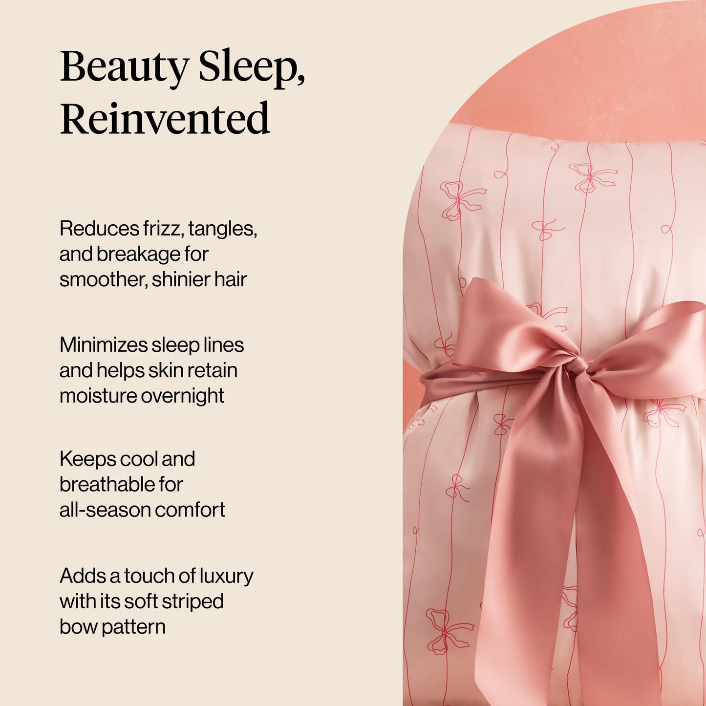 Kitsch Satin Pillowcase, Softer Than Silk Pillow Cases Queen, Cooling Pillow Covers, Satin Pillowcase w/Zipper for Hair, Skin & Quality Sleep, Wrinkle-Free & Smooth, Queen Size 19"x26", Cherry Print