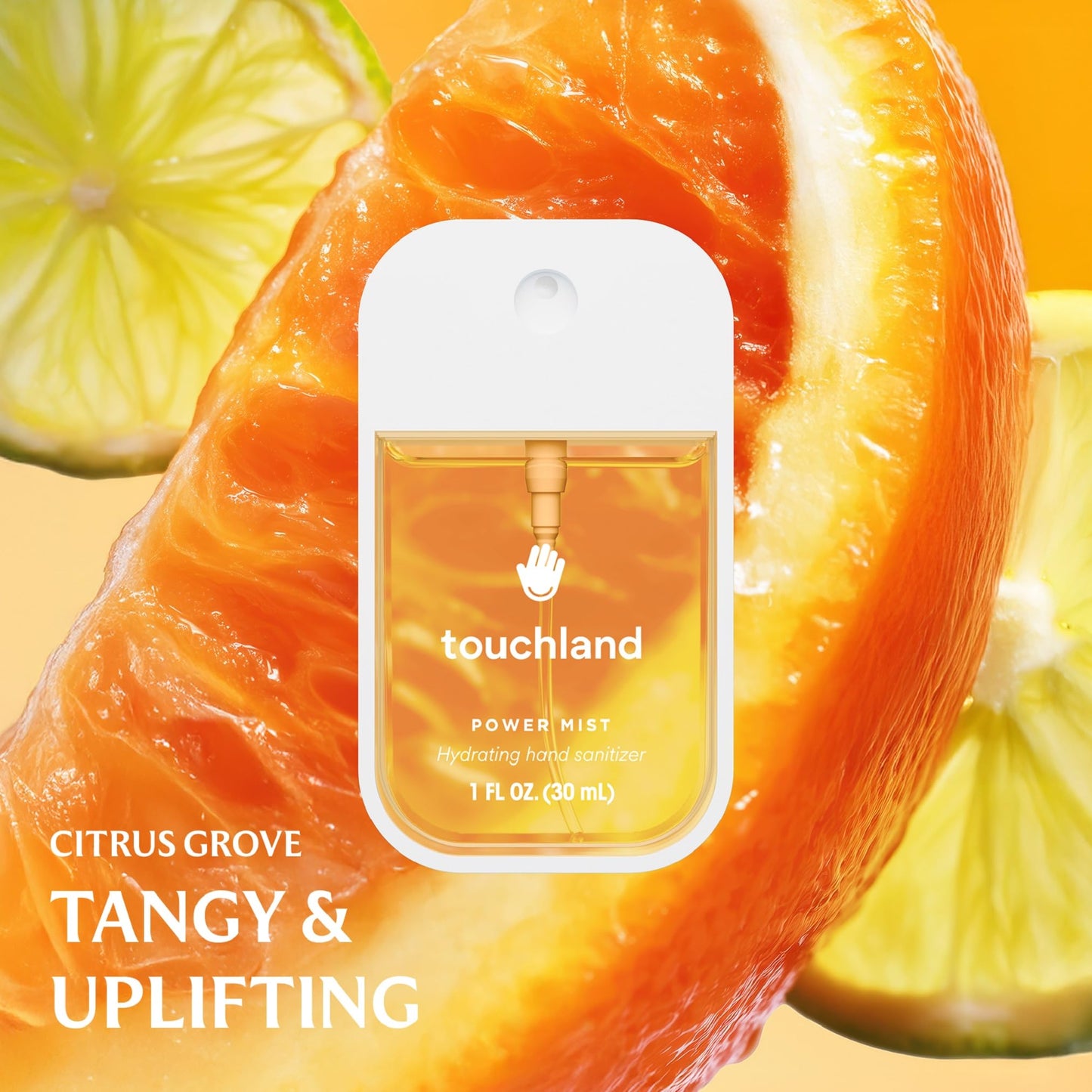 Touchland Special Edition Confetti Cake Mist + Frosted Sparkle Case Set, Scented & Stylish Hydrating Hand Sanitizer Spray Bundle, Travel Size, Dye Free, Amazon Exclusive