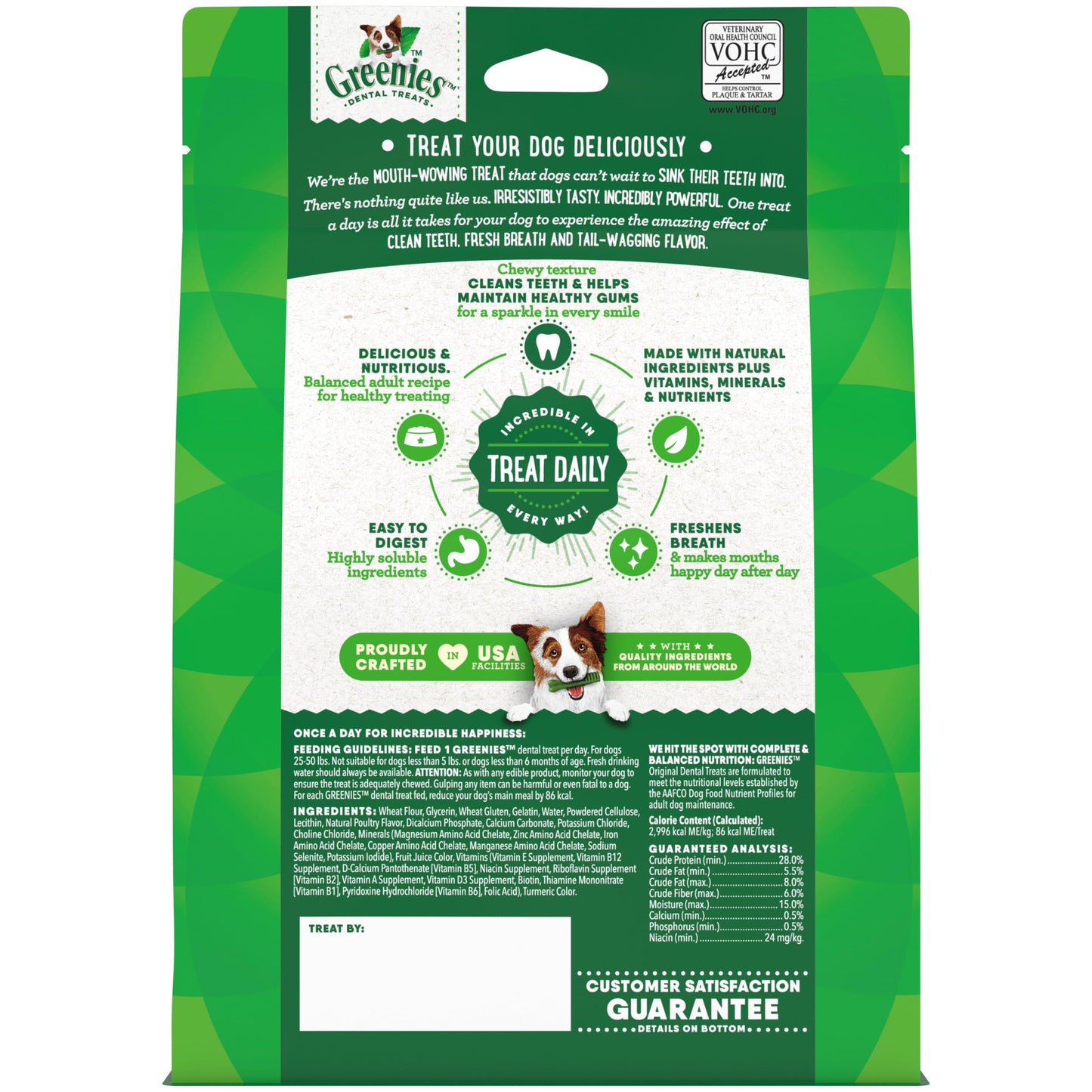 Greenies Veterinarian-Recommended Adult Natural Dental Dog Treats Regular Size, Original Flavor, 36 oz. Pack, 36 Count