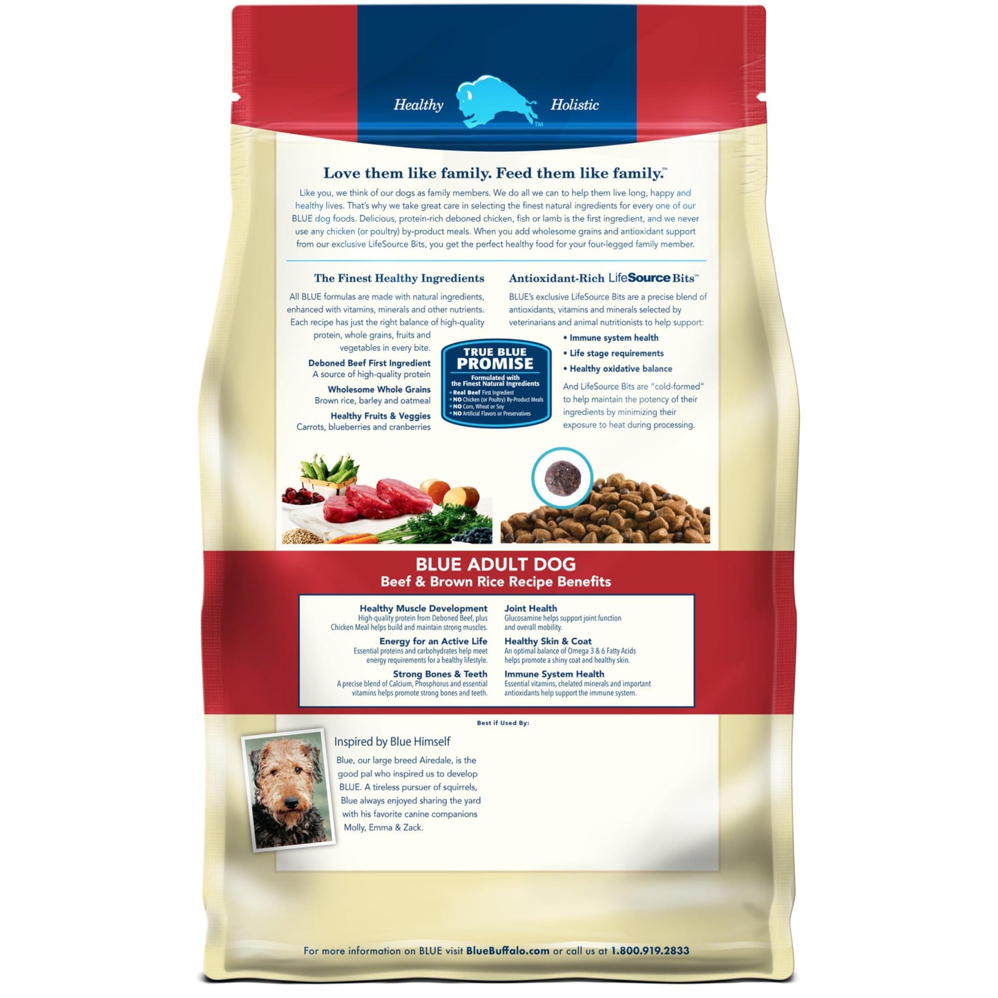 Blue Buffalo Life Protection Formula Natural Adult Small Breed Dry Dog Food, Chicken and Brown Rice 5-lb Trial Size Bag