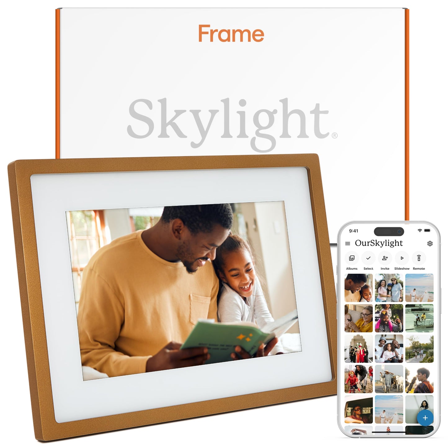 Skylight Frame – WiFi Digital Picture Frame Customer Support, Touch Screen Digital Photo Frame with Easy Setup, Photo Gifts for Parents and Grandparents - 10 Inch Black