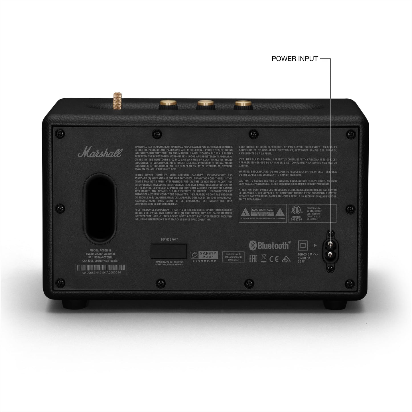 Marshall Acton III Bluetooth Home Speaker, Black