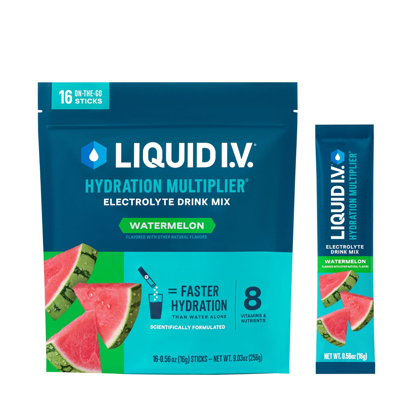 Liquid I.V.® Hydration Multiplier - Cotton Candy | Electrolyte Powder Drink Mix | 1 Pack (16 Servings)