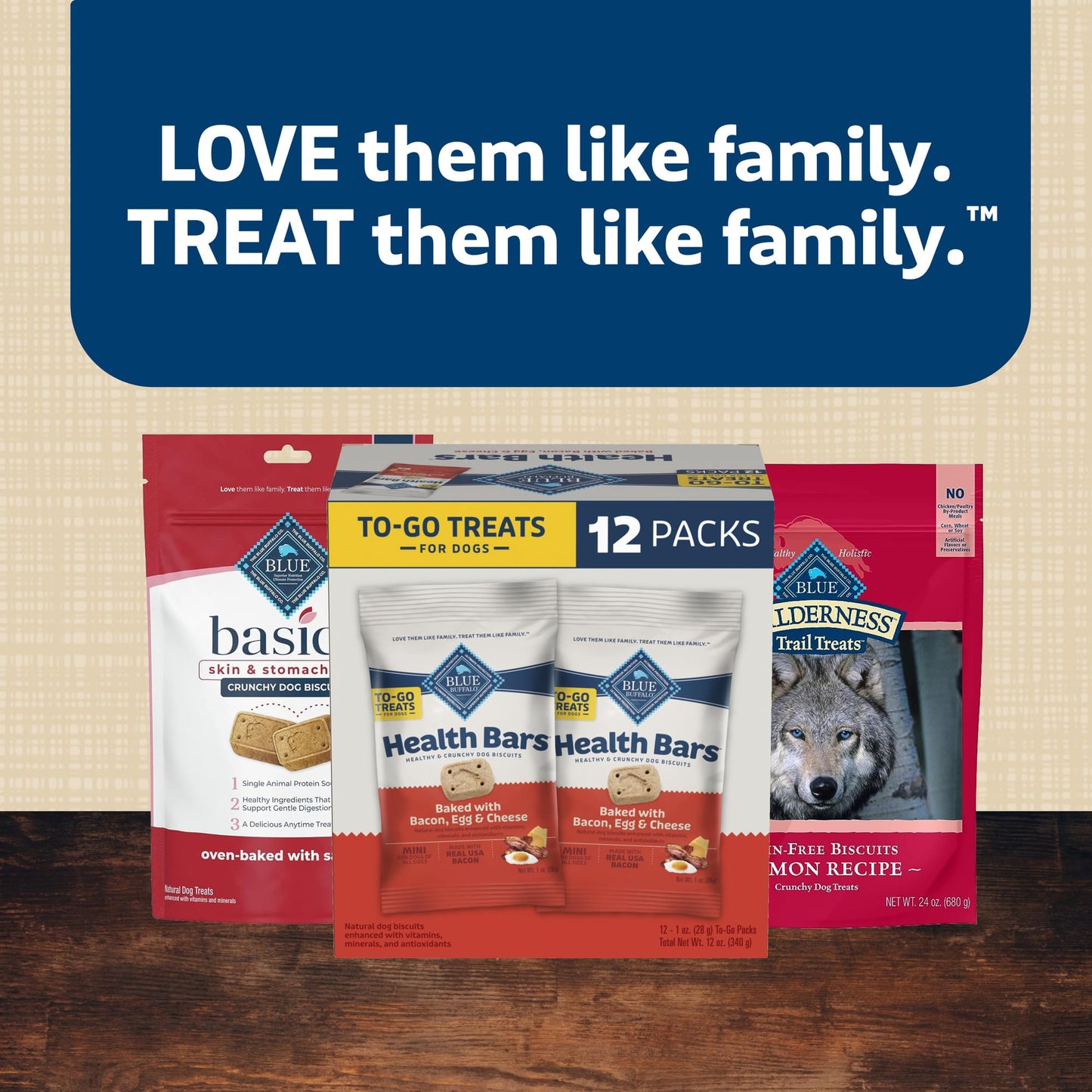 Blue Buffalo Health Bars Crunchy Dog Biscuits, Oven-Baked With Natural Ingredients, Pumpkin & Cinnamon, 16-oz Bag