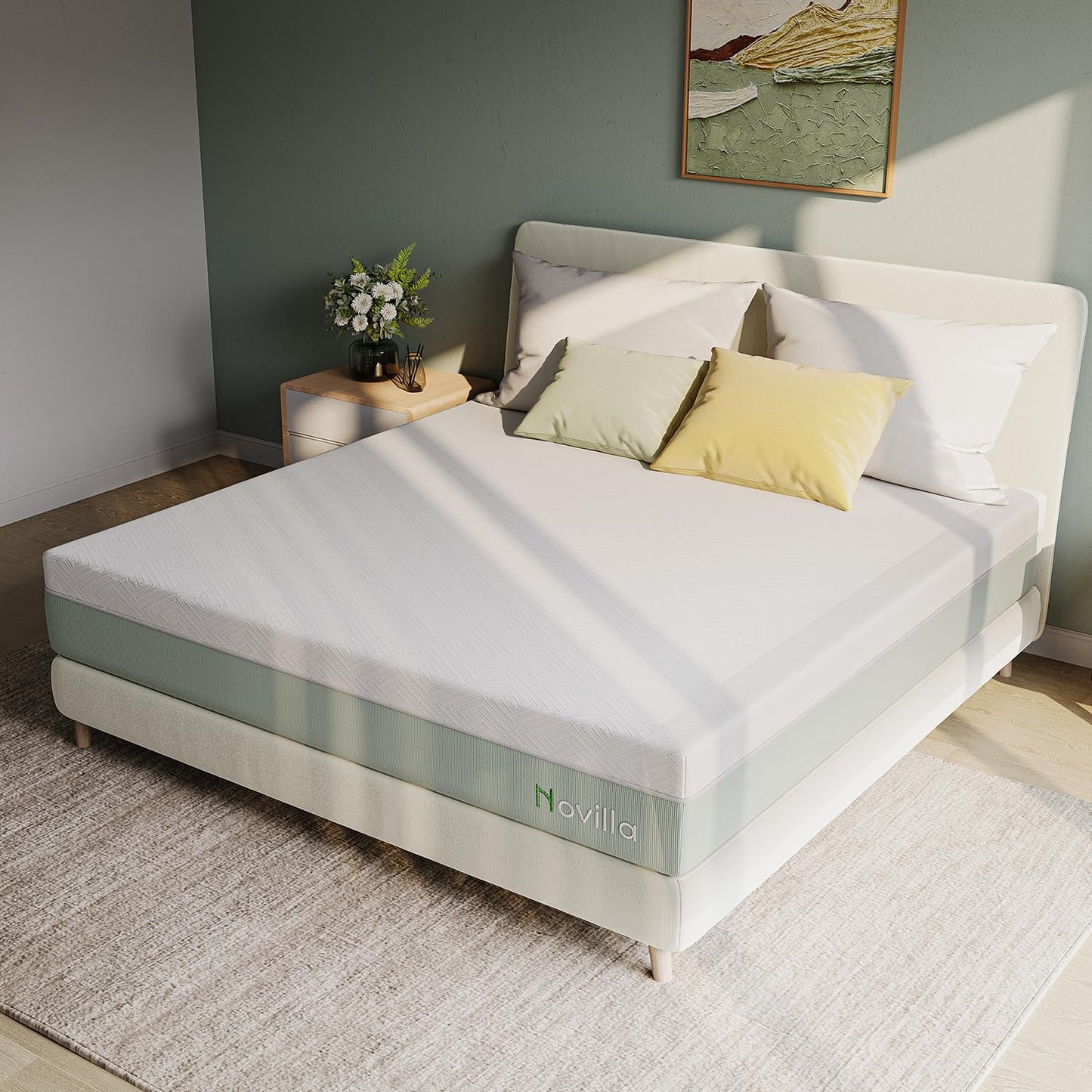 Novilla Full Size Mattress, 10 inch Full Gel Memory Foam Mattress for Cool Night & Pressure Relief, Medium Firm in a Box, Bliss