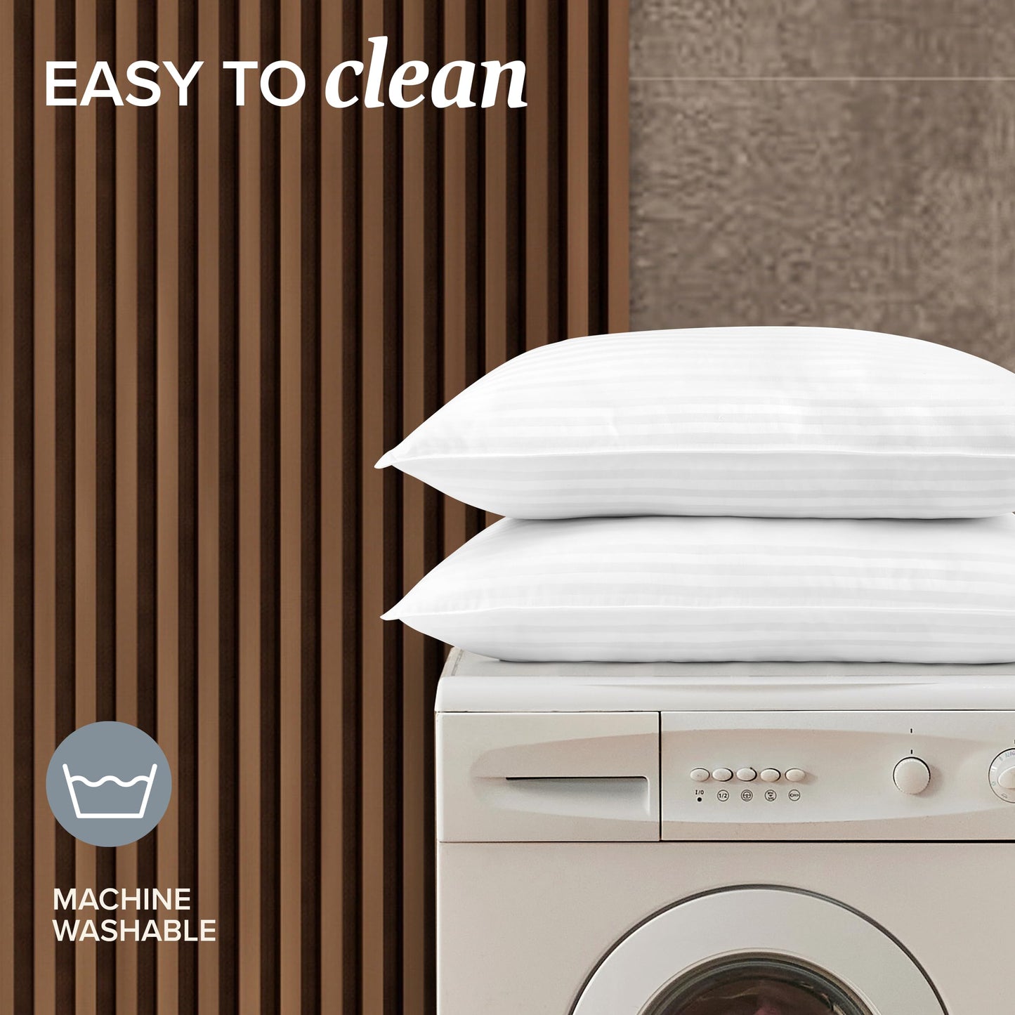 Beckham Hotel Collection Bed Pillows Standard/Queen Size Set of 2 - Original Soft Down Alternative Pillow for Sleeping - Soft Support for Back, Stomach or Side Sleepers