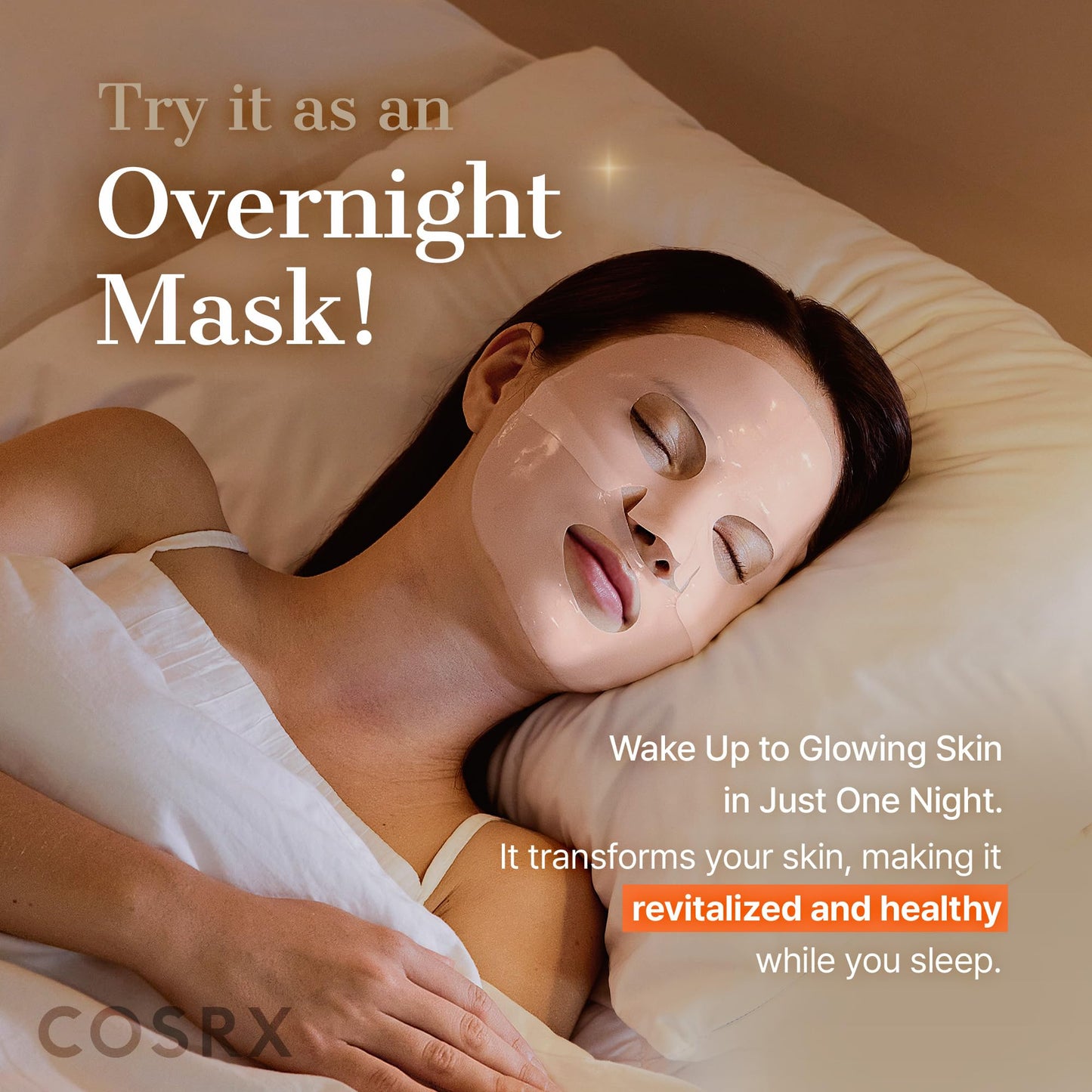 COSRX Advanced Snail Mucin Glass Glow Hydrogel Face Masks Skincare 3 EA, Collagen Face Mask, Travel Essentials, Overnight Face Mask, Korean Skin Care, Stocking Stuffers for Women