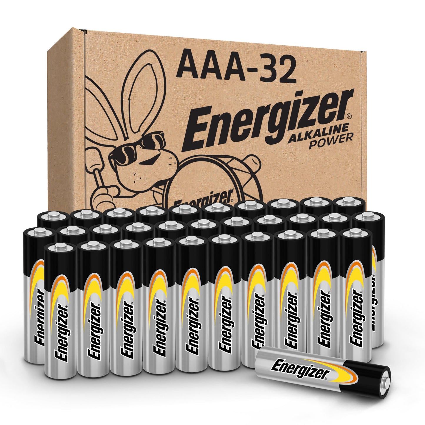 Energizer AA Batteries Alkaline Power, 32 Count Alkaline Double A Battery Pack