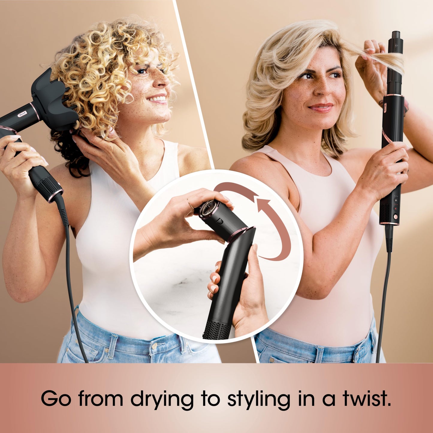 Shark FlexStyle Air Styling & Drying System, Powerful Hair Dryer Brush & Multi-Styler with Auto-Wrap Curlers, Diffuser, Paddle Brush, Round Brush, Concentrator Attachment, Black Cherry, HD457CR