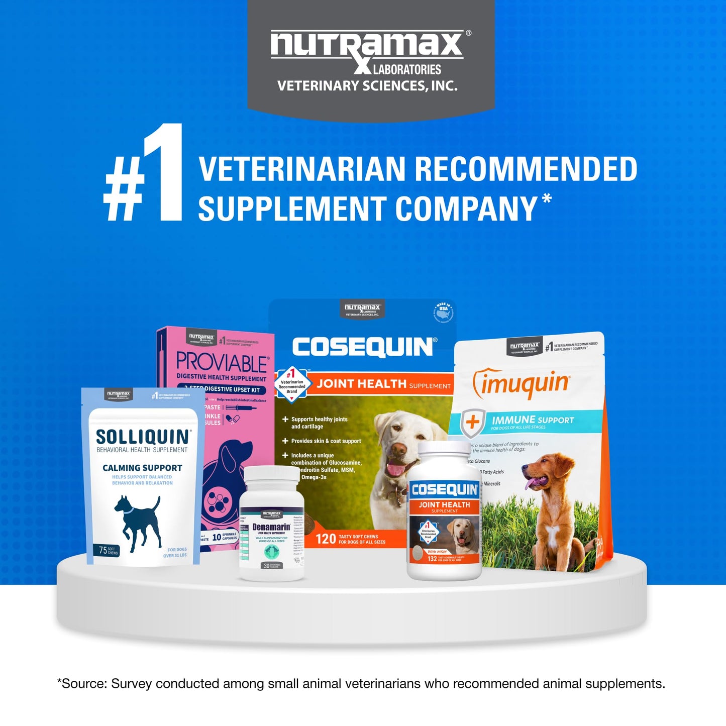 Nutramax Cosequin for Dogs Joint Health Supplement, Contains Glucosamine for Dogs, Plus Chondroitin and MSM, Supports Healthy Joints, For All Breeds and Sizes, Chewable Tablets, 132 Count