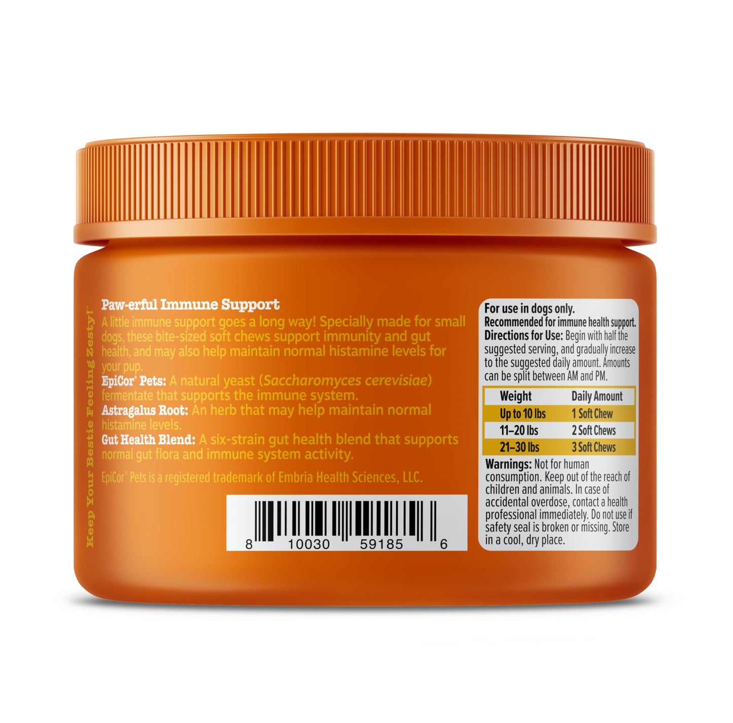 Zesty Paws Dog Allergy Relief- Dog Itching Skin Relief- Dog Probiotics for Itchy Skin and Itchy Ears- Dog Allergy Paw Relief- Dog Allergy Chews- Dog Itch Relief - Dog Skin Allergy Relief - Lamb - 90ct