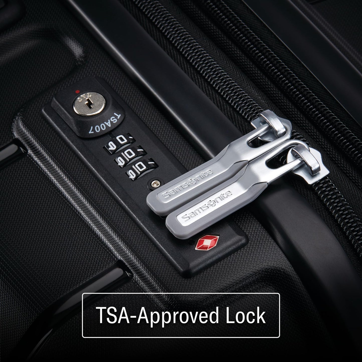 Samsonite Freeform Hardside Carry-On Luggage with Spinner Wheels - Hardshell Suitcase - TSA, Airline-Approved - Expandable Hard Shell, Smooth Rolling Wheels for Lightweight Travel – Black