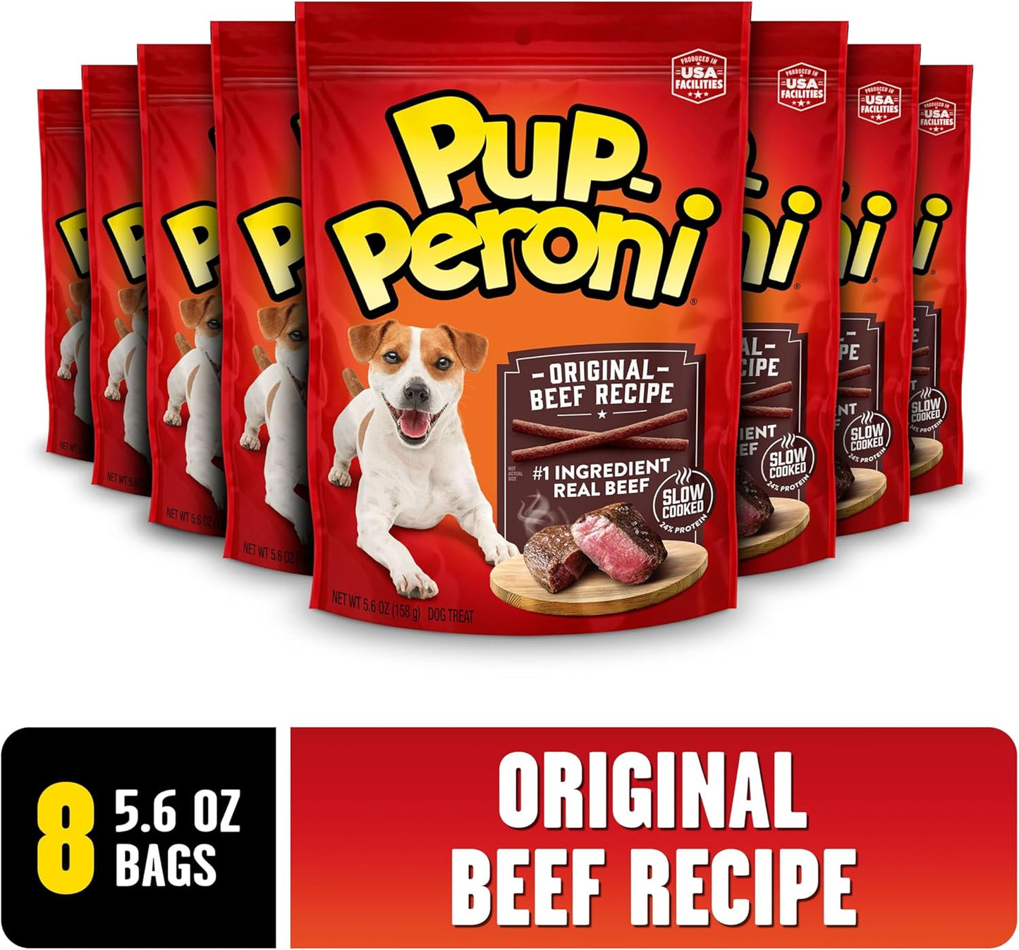 Pup-Peroni Dog Treats, Original Beef Flavor, 38 Ounce, Made with Real Beef