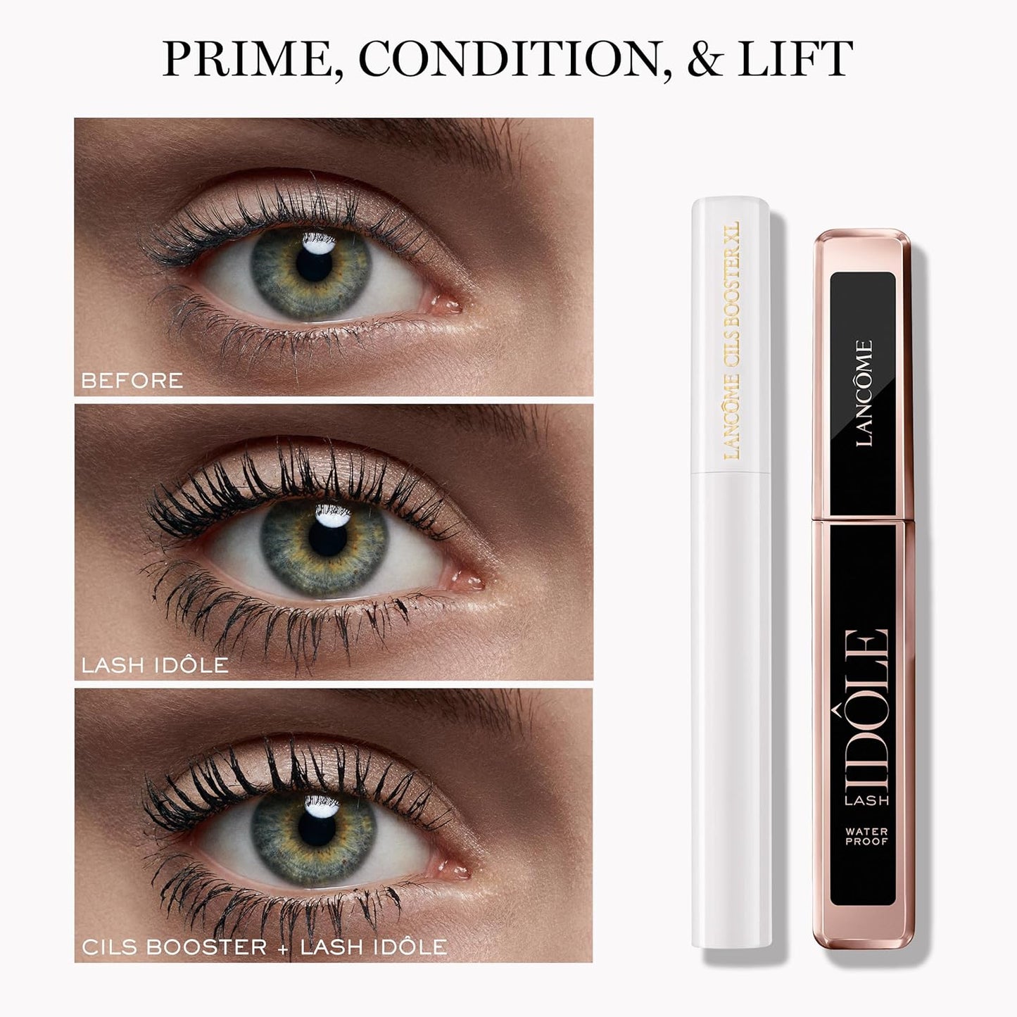 Lancôme Lash Idôle Lash-Lifting & Volumizing Mascara - Black Mascara for Instant Volume, Length & Lift - Smudge Proof & Up To 24H Wear - Black