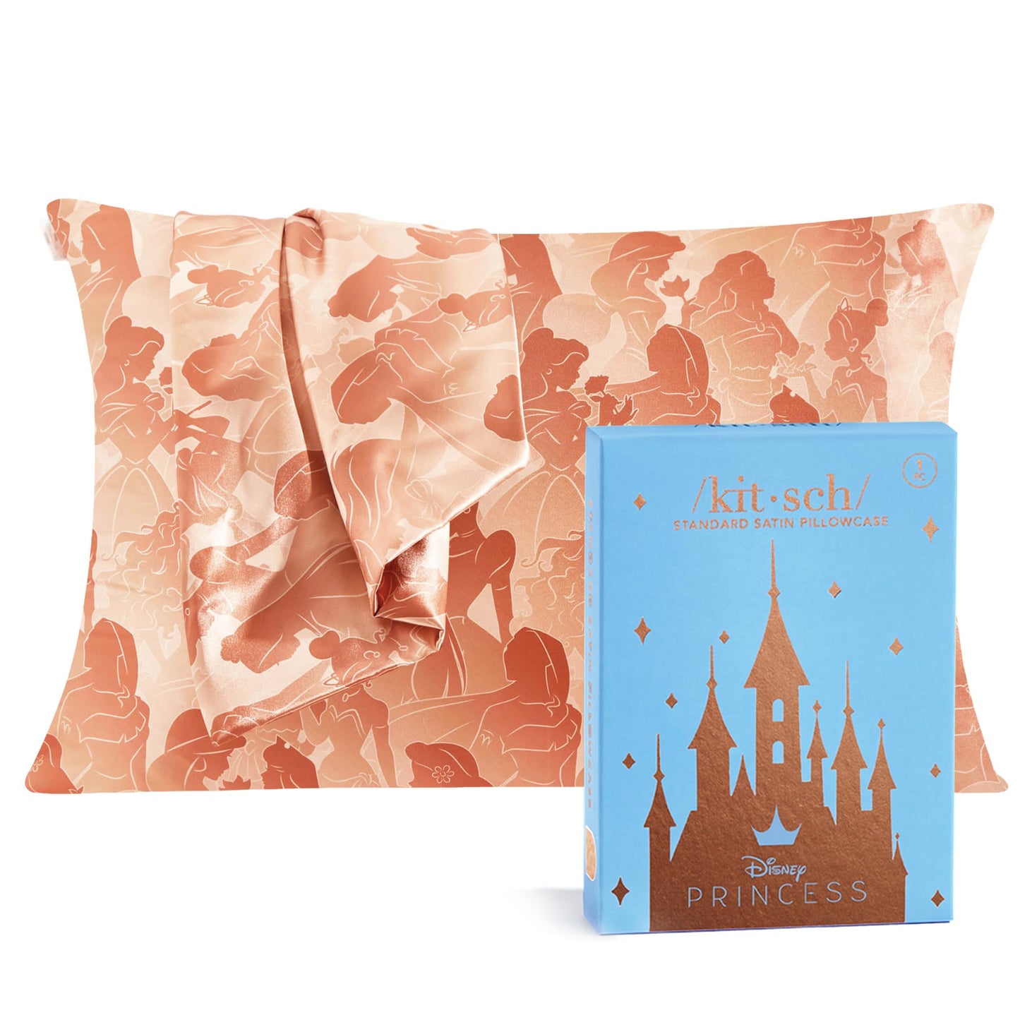 Kitsch x Elf North Pole - Satin Pillowcase with Zipper for Hair & Skin – Softer Than Silk, Cooling Pillow case, Wrinkle-Free, Machine Washable, Queen/Standard (19x26)