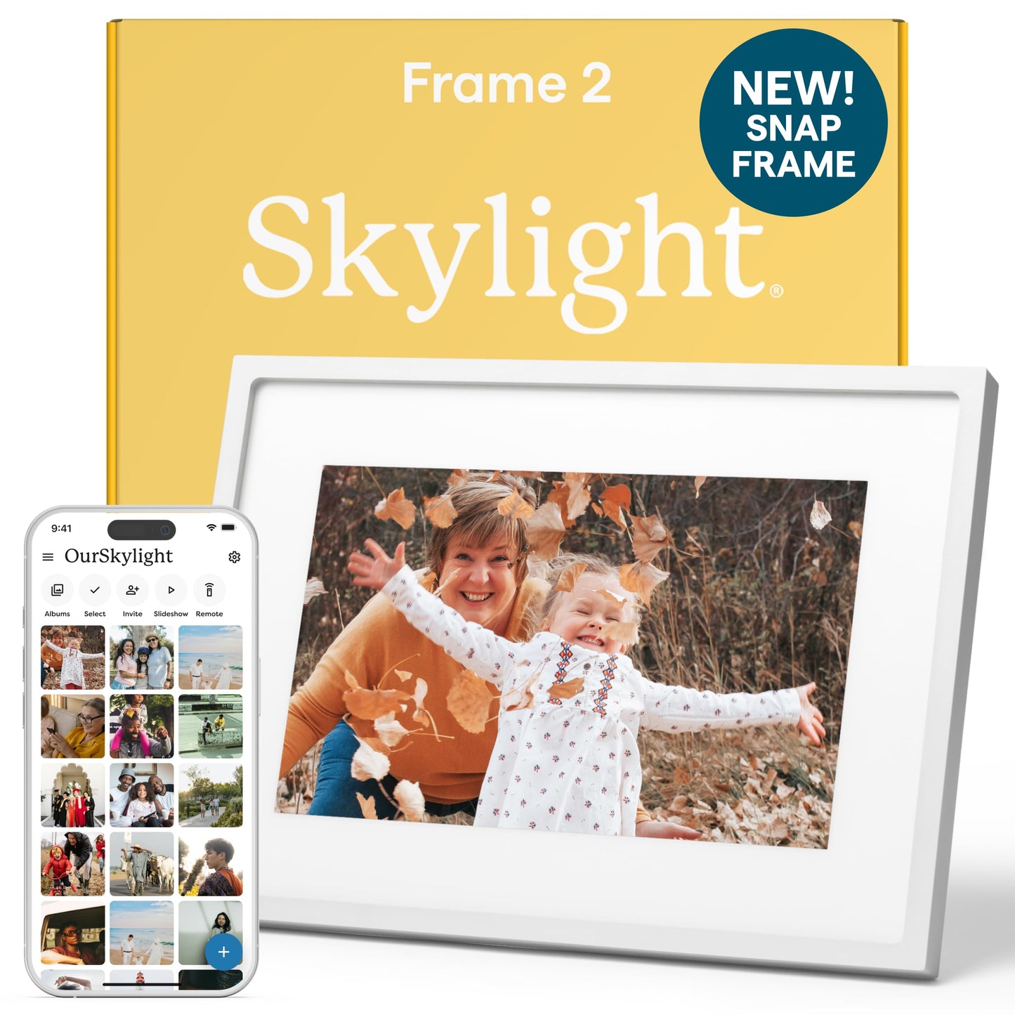 Skylight Frame – WiFi Digital Picture Frame Customer Support, Touch Screen Digital Photo Frame with Easy Setup, Photo Gifts for Parents and Grandparents - 10 Inch Black