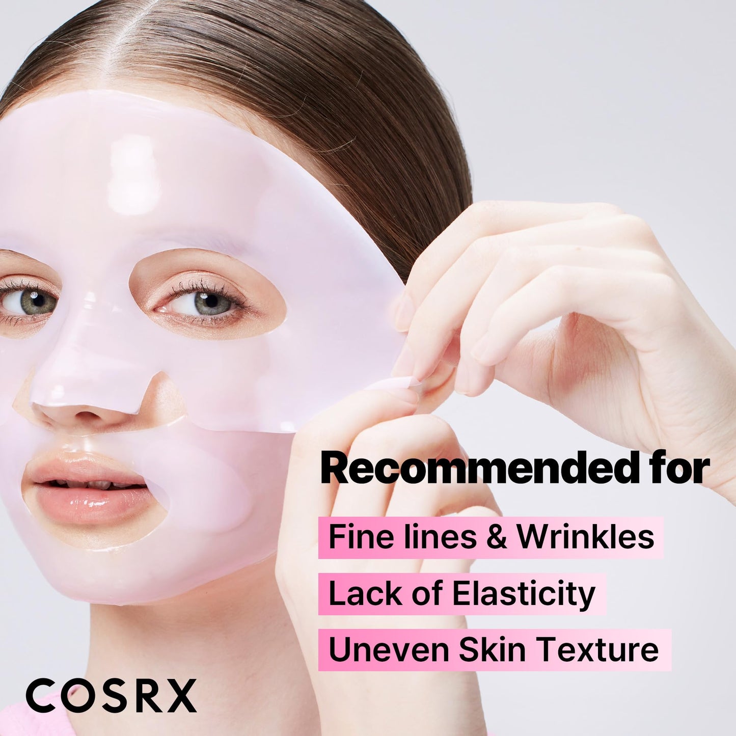 COSRX Advanced Snail Mucin Glass Glow Hydrogel Face Masks Skincare 3 EA, Collagen Face Mask, Travel Essentials, Overnight Face Mask, Korean Skin Care, Stocking Stuffers for Women
