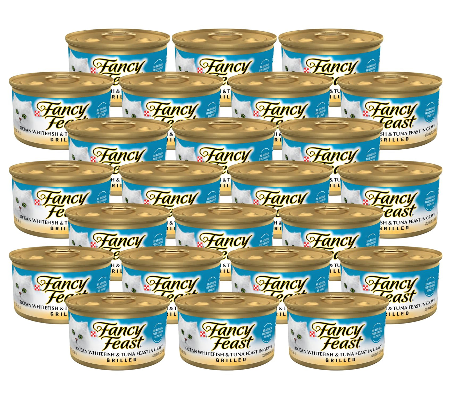 Fancy Feast Poultry and Beef Feast Classic Pate Collection Grain Free Wet Cat Food Variety Pack - (Pack of 30) 3 oz. Cans