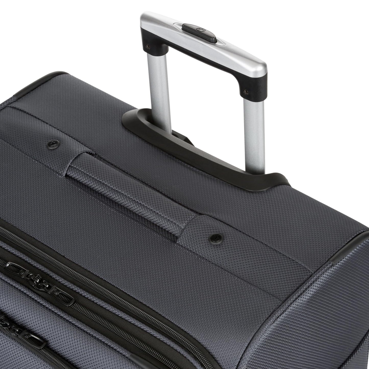 SwissGear Sion Softside Expandable Luggage – Medium Checked Suitcase with 360 Degree Wheels & Retractable Handle – 25 Inch, Perfect for 1-7 Night Trips – Blue