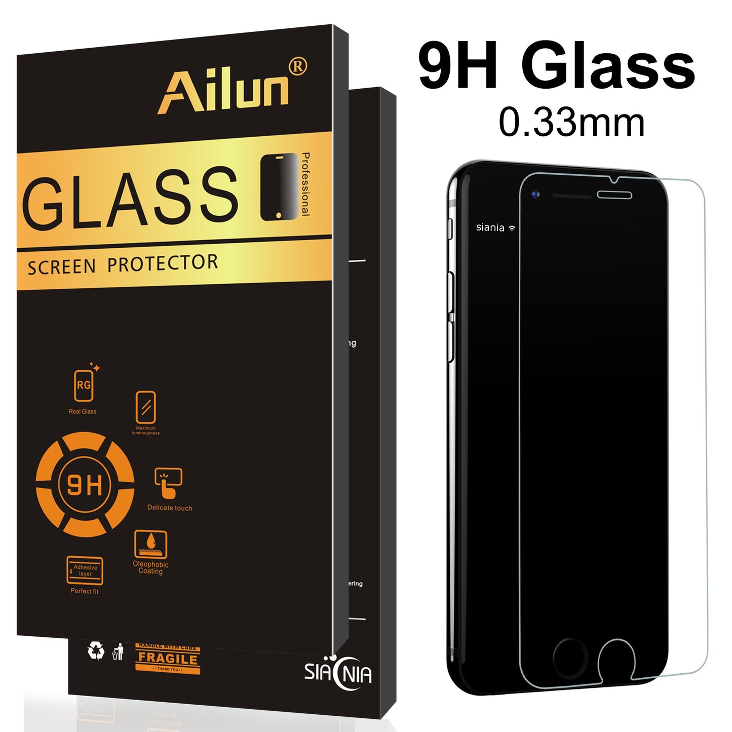 Ailun 3 Pack Screen Protector for iPhone 17 Pro Max [6.9 inch] with Installation Frame, Tempered Glass, Sensor Protection, Dynamic Island Compatible, Case Friendly
