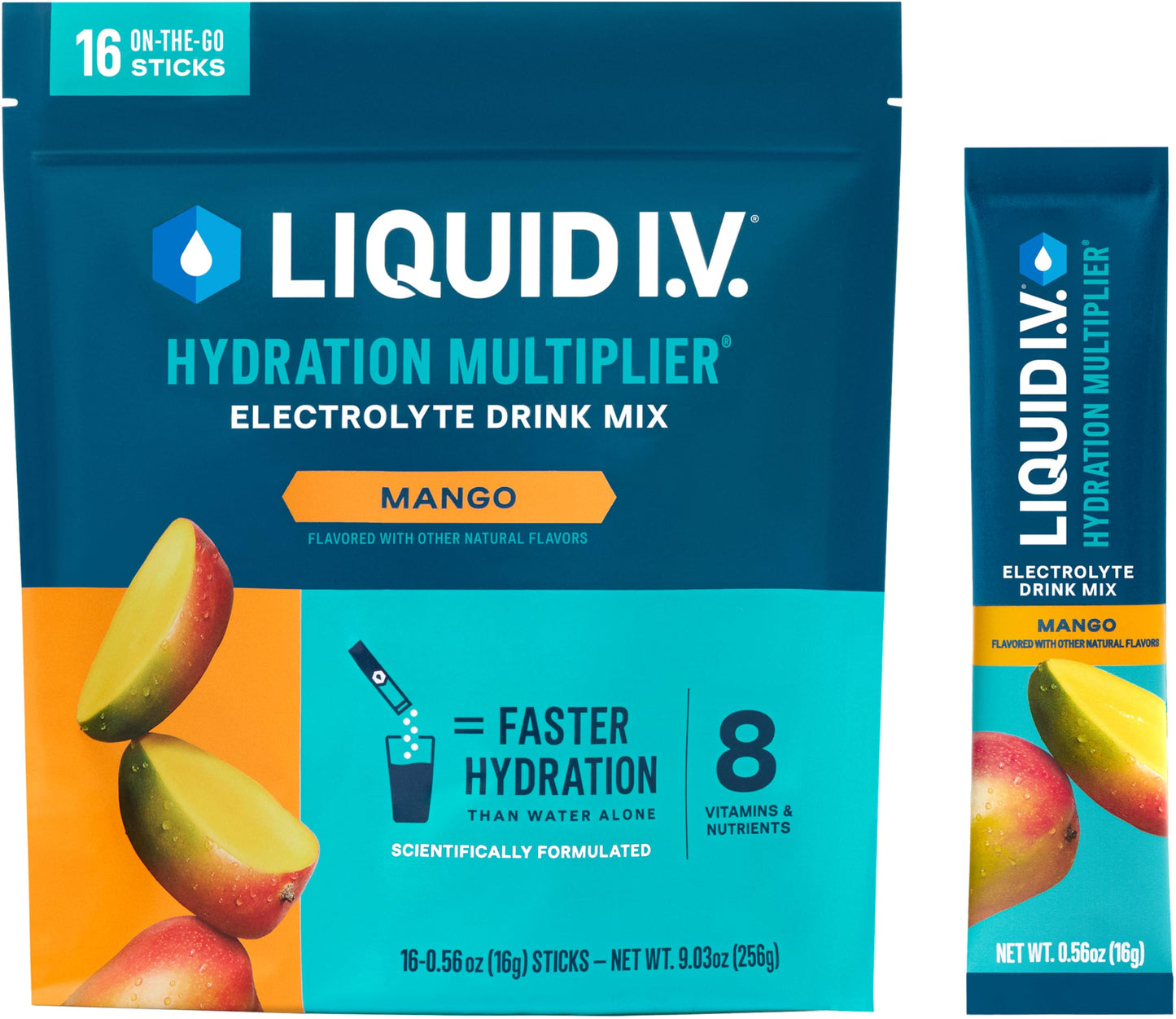 Liquid I.V.® Hydration Multiplier - Cotton Candy | Electrolyte Powder Drink Mix | 1 Pack (16 Servings)