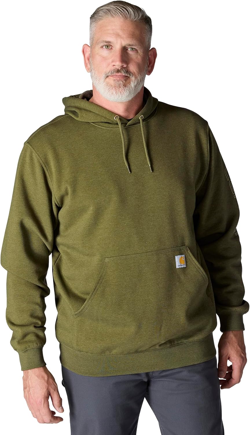 Carhartt Men's Loose Fit Midweight Logo Sleeve Graphic Sweatshirt