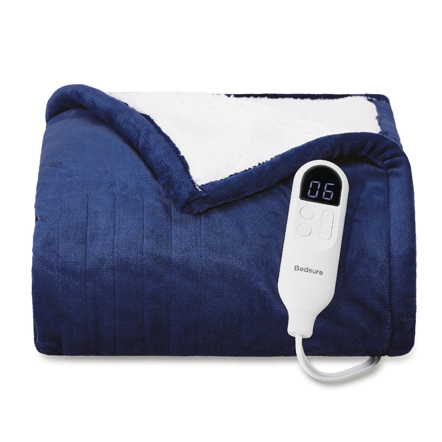 Bedsure Electric Blanket King Size - Dual Control Heated Weighted Blanket King with 10 Heat Settings, Fast Heating with 10 Time Settings (100x90 inches, Ivory)