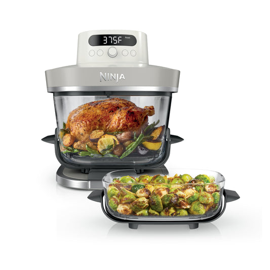 Ninja Crispi Pro 6-in-1 Glass Air Fryer | 6qt & 2.5qt Glass Containers with Storage Lids | Non-Toxic | Meal Prep, Microwave, Freezer & Dishwasher Safe | Air Fry, Bake & More | Cyberspace | AS101CY