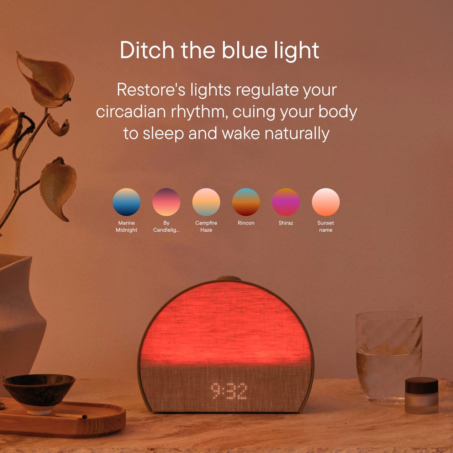Hatch Restore 3 Sunrise Alarm Clock, Sound Machine, Smart Light (Putty) - White Noise, Screen-Free Sleep Routine