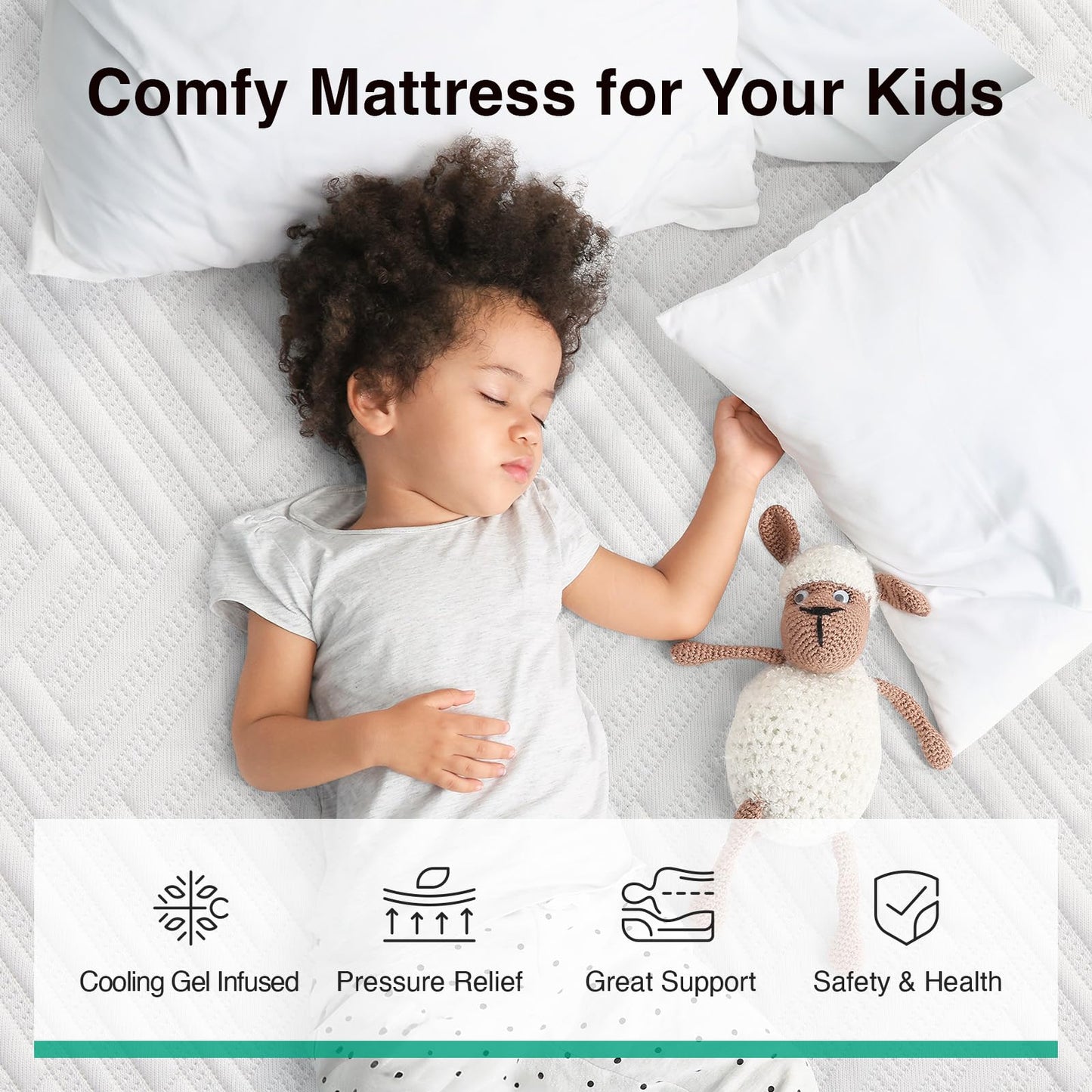 Novilla Full Size Mattress, 10 inch Full Gel Memory Foam Mattress for Cool Night & Pressure Relief, Medium Firm in a Box, Bliss