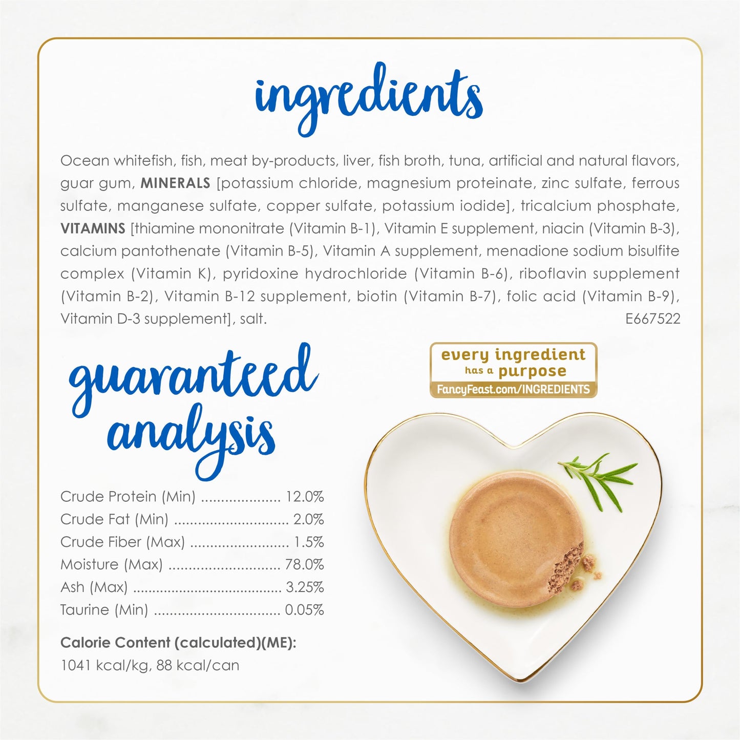 Fancy Feast Poultry and Beef Feast Classic Pate Collection Grain Free Wet Cat Food Variety Pack - (Pack of 30) 3 oz. Cans