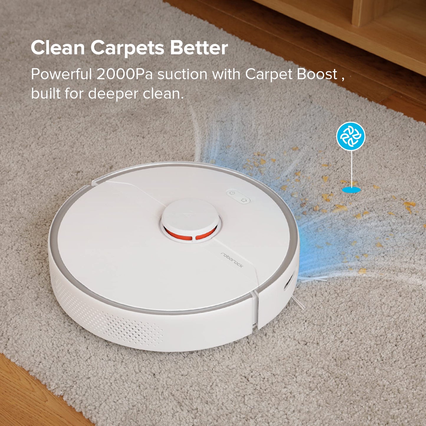 roborock Q7 M5+ Robot Vacuum and Mop, Upgraded from Q5 Max+, Up to 7-9 Weeks Self-Empty, 10000Pa Suction, Dual Anti-Tangle System for Pet Hair & Carpet, PreciSense LiDAR Navigation, App Control, Black